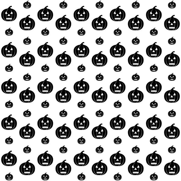Halloween bakgrund med pumpor — Stock vektor