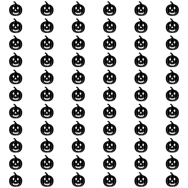 Adorno de Halloween con calabazas — Vector de stock