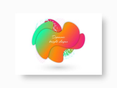 Dikdörtgen arkaplanda soyut şekiller