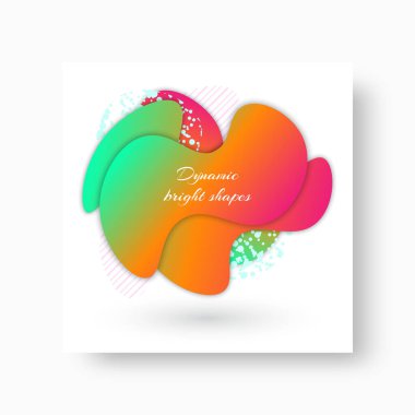 Kare arkaplanda soyut şekiller