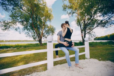 Birbirine aşık çift