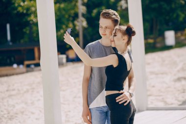 Birbirine aşık çift