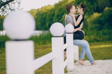 Birbirine aşık çift