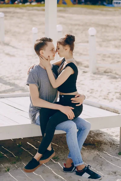 Birbirine aşık çift