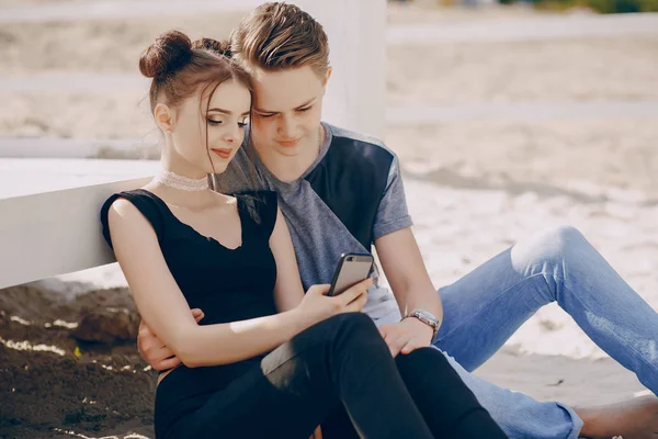 Birbirine aşık çift