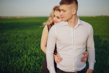 Birbirine aşık çift