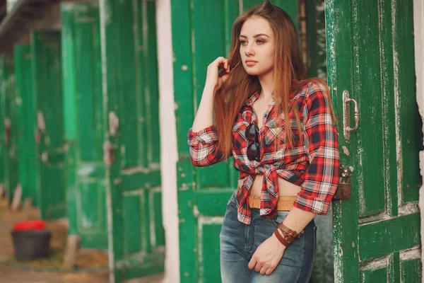 Chicas con caballos —  Fotos de Stock