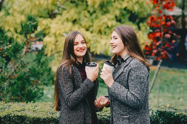 Duas meninas elegantes — Fotografia de Stock