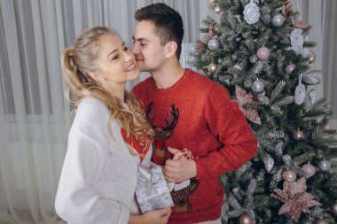 sevgi dolu çift Noel ağacı süsleme