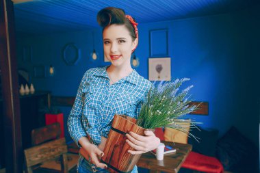 güzel pin-up kızı