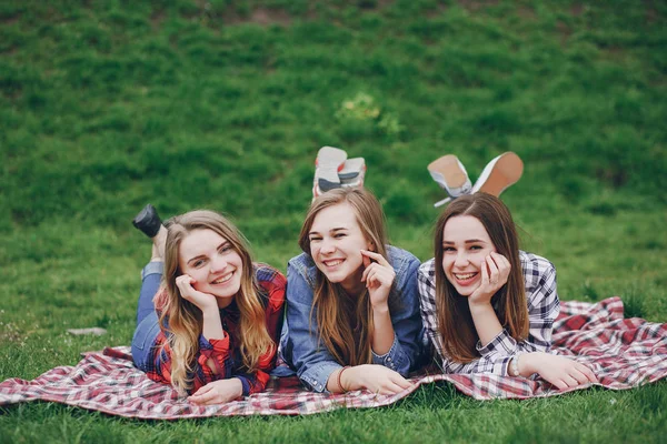 Chicas en un picnic —  Fotos de Stock