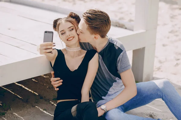 Birbirine aşık çift