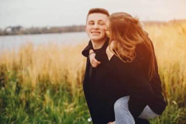 Birbirine aşık çift