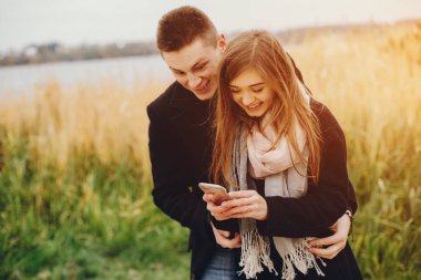 Birbirine aşık çift