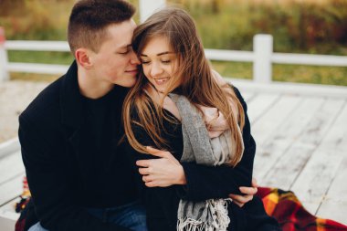 Birbirine aşık çift