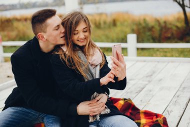 Birbirine aşık çift