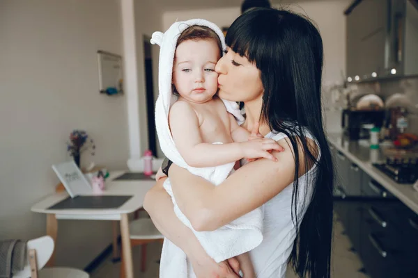 Mother with cute daughter — Stock Photo, Image