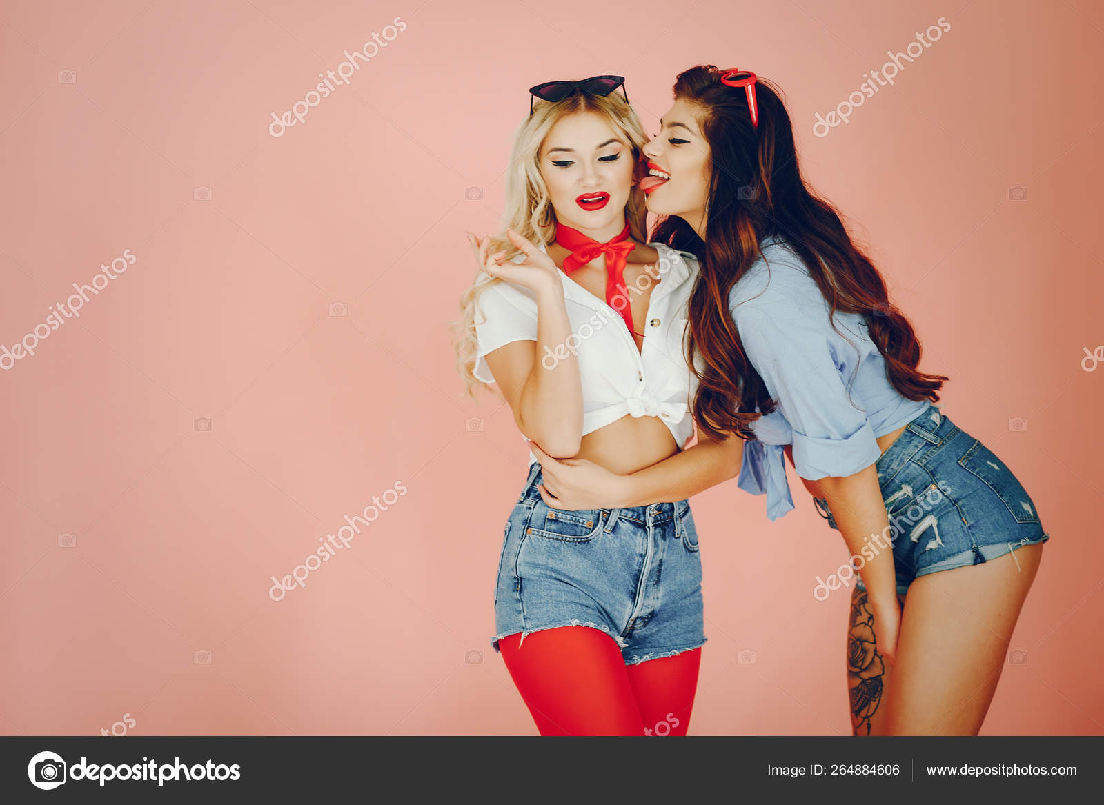 Stylish Pin Up Girls Stock Photo C Hetmanstock 264884606