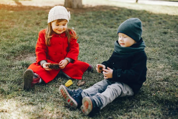 bir parkta litlle çocuklar