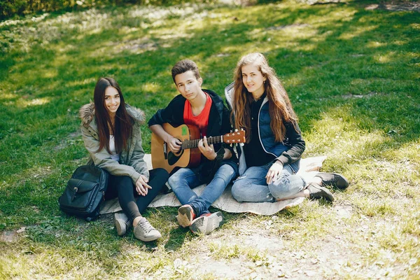 Friends with a guitar