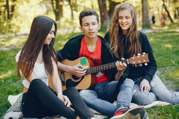 Friends with a guitar