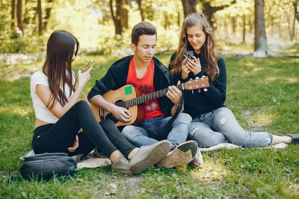 Friends with a guitar