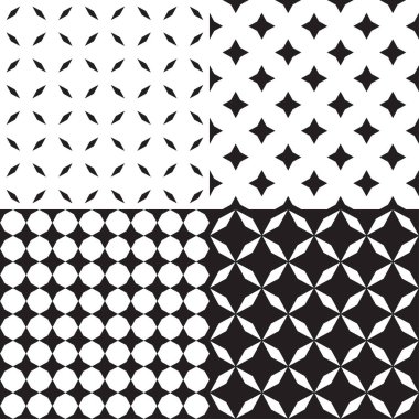 Dikişsiz desen seti. Yıldızlı arka plan. Yüzey soyut geometrik duvar kağıdı. Noktalı doku. Basım endüstrisi, poster, tişört ve Tekstil için yazdırın. Doodle tasarımı için