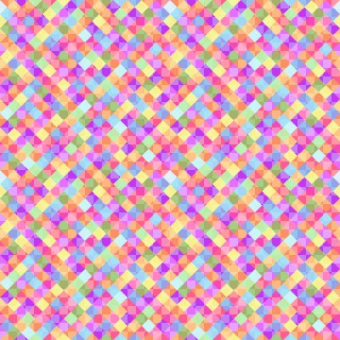 Çok renkli döşeme arka planı. Yüzeyi damalı geometrik duvar kağıdı. Parlak renkler. Seamless modeli. Afiş, poster, el ilanları ve Tekstil için yazdırın. Tebrik kartları. Doodle tasarımı için