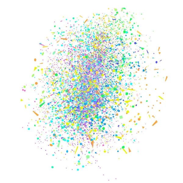 Wybuchu Tekstury Kolorowych Błyszczy Biały Geometryczne Tło Konfetti Wzorzec Projektowania — Wektor stockowy