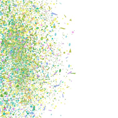 Patlama. Konfeti ile arka plan. Desen tasarım pırıltılar ile için. Basım endüstrisi, poster, tişört ve Tekstil için yazdırın. Tebrik kartları