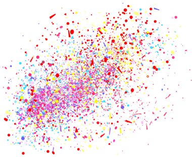 Üzerinde beyaz renkli konfeti yalıtım. Pırıltılar ile geometrik arka plan. Desen tasarımı için. El ilanları, poster, afiş ve Tekstil için yazdırın. Tebrik kartları. Lüks doku