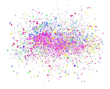 Üzerinde beyaz renkli konfeti yalıtım. Pırıltılar ile geometrik arka plan. Desen tasarımı için. El ilanları, poster, afiş ve Tekstil için yazdırın. Tebrik kartları. Lüks doku