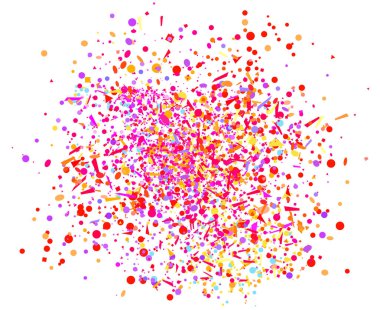 Beyaz üzerine konfeti yalıtım. Pırıltılar ile geometrik arka plan. Desen tasarımı için. El ilanları, poster, afiş ve Tekstil için yazdırın. Tebrik kartları. Lüks doku