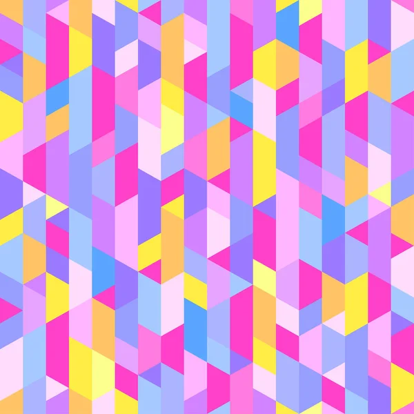 Πολυγωνικό Μοτίβο Πολύχρωμη Ταπετσαρία Της Επιφάνειας Ομοιογενής Πλακιδίων Φωτεινό Φόντο — Διανυσματικό Αρχείο