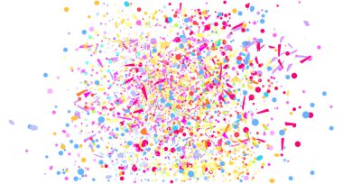 Üzerinde beyaz renkli konfeti yalıtım. Geometrik doku pırıltılar izole arka plan ile. Desen tasarımı için. El ilanları, poster, afiş ve Tekstil için yazdırın. Tebrik kartları. Lüks doku