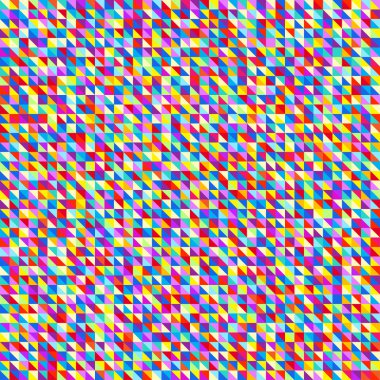 Üçgen duvar kağıdı. Oldukça parlak renkler. Damalı arka plan. Seamless modeli. Basım endüstrisi, poster, tişört ve Tekstil için yazdırın. Kiremit doku