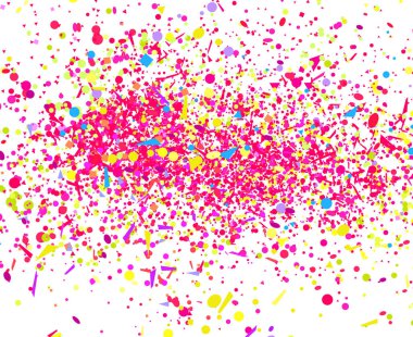 Beyaz renkli konfeti. Karmaşık desen tasarımı için. Arka plan ile pırıltılar. Basım endüstrisi, poster, afiş ve Tekstil için yazdırın. Tebrik kartları. Festival zemin