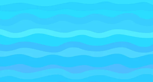 Nautische Geometrische Tapete Der Oberfläche Welliger Meeresgrund Leuchtende Farben Muster — Stockvektor