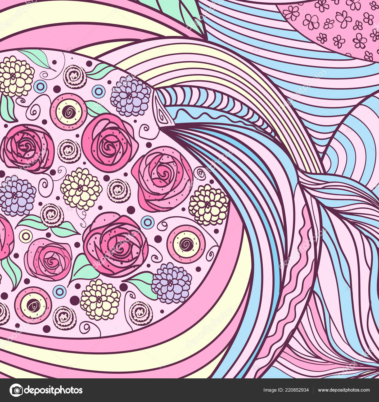 Square Colored Pattern Zentangle Hand Drawn Mandala Isolated Background  Design Stock Vector by ©MikaBesfamilnaya 220852934, image size:1600x1700