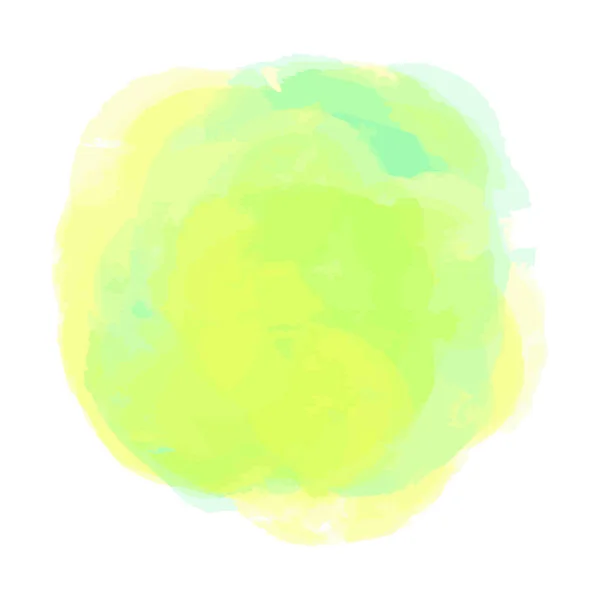 Renkli Sulu Boya Spot Zole Beyaz Renkli Aquarelle Leke Suluboya — Stok Vektör