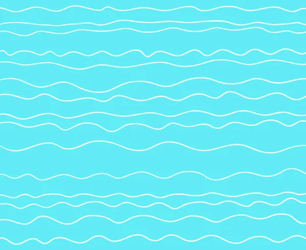 Meeresmuster Handgezeichnete Dinamische Kritzeleien Muster Mit Linien Und Wellen Universell — Stockvektor