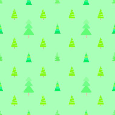 Chrismas ağaçları ile Seamless modeli. Geometrik arka plan. Parlak doku. Soyut geometrik duvar kağıdı. Doodle tasarımı için