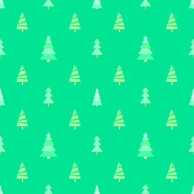 Chrismas ağaçları ile Seamless modeli. Geometrik arka plan. Parlak doku. Soyut geometrik duvar kağıdı. Doodle tasarımı için