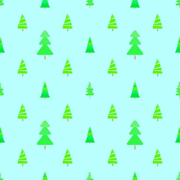 クリスマス ツリーとのシームレスなパターン 幾何学的な背景 明るい質感 抽象的な幾何学的な壁紙 デザインの落書き — ストックベクタ
