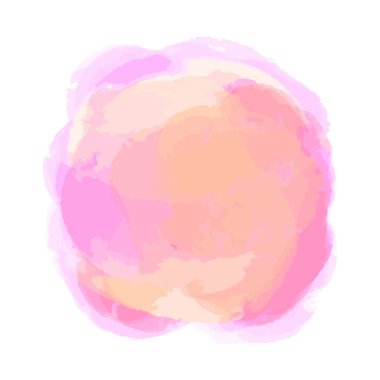 Parlak nokta. İzole beyaz renkli aquarelle leke. Suluboya splotch. Boya ve mürekkep lekeleri. Leke bulanıklık. Modaya uygun etiket fırça konturu arka plan