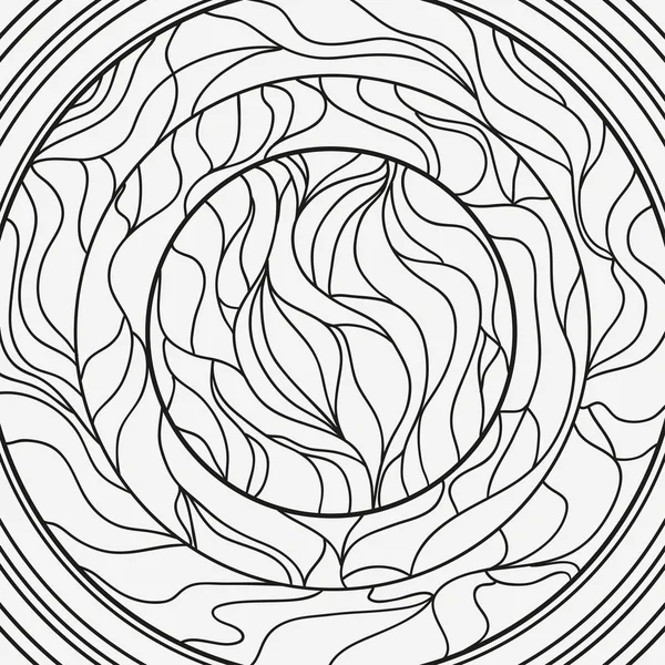 Квадратный Замысел Ручная Рисованная Мандала Изолированном Фоне Дизайн Духовного Расслабления — стоковый вектор