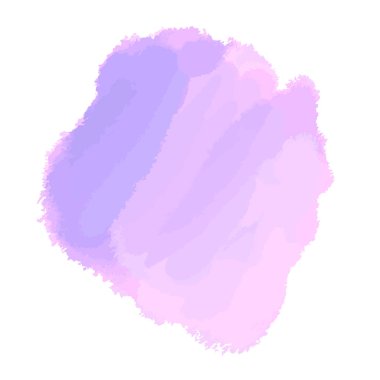 Parlak nokta. İzole beyaz dijital aquarelle leke. Suluboya splotch. Boya ve mürekkep lekeleri. Leke bulanıklık. Modaya uygun etiket fırça konturu arka plan