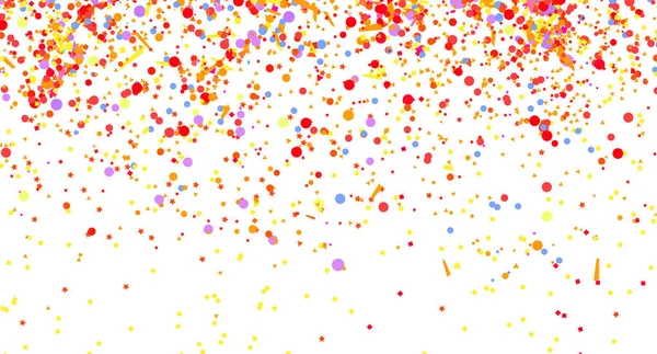 Des Confettis Explosion Lumineuse Texture Avec Des Éléments Géométriques Aléatoires — Image vectorielle