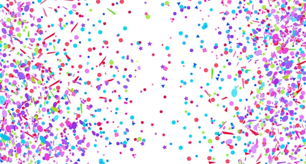 Confetti Sobre Fondo Aislado Textura Con Muchos Purpurina Elementos Navideños — Vector de stock