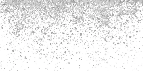Confettis Sur Fond Blanc Isolé Texture Géométrique Avec Des Paillettes — Image vectorielle